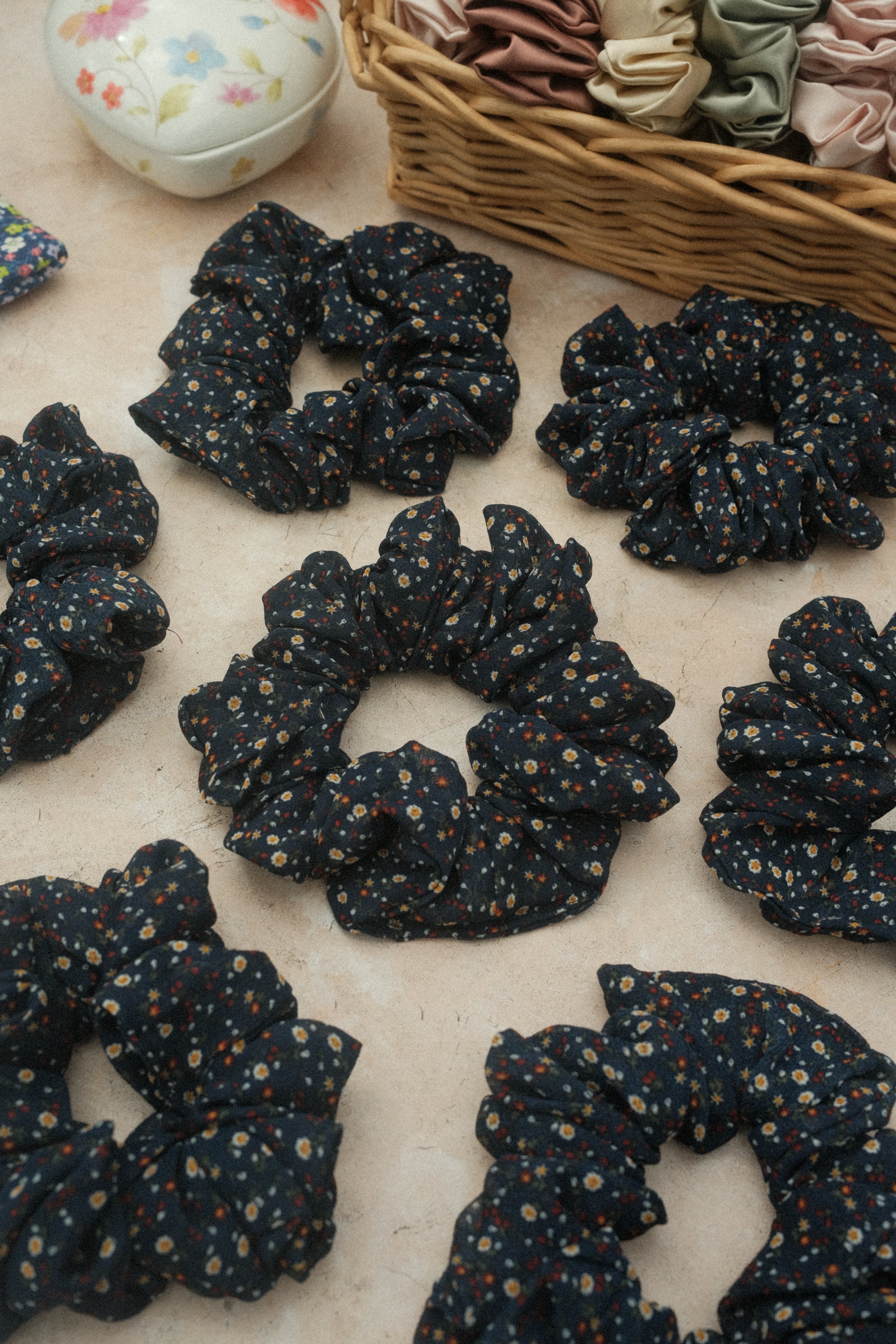 Midnight Garden Scrunchie