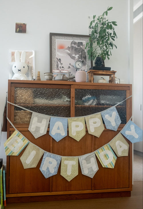 Vintage Inspired Happy Birthday Banner