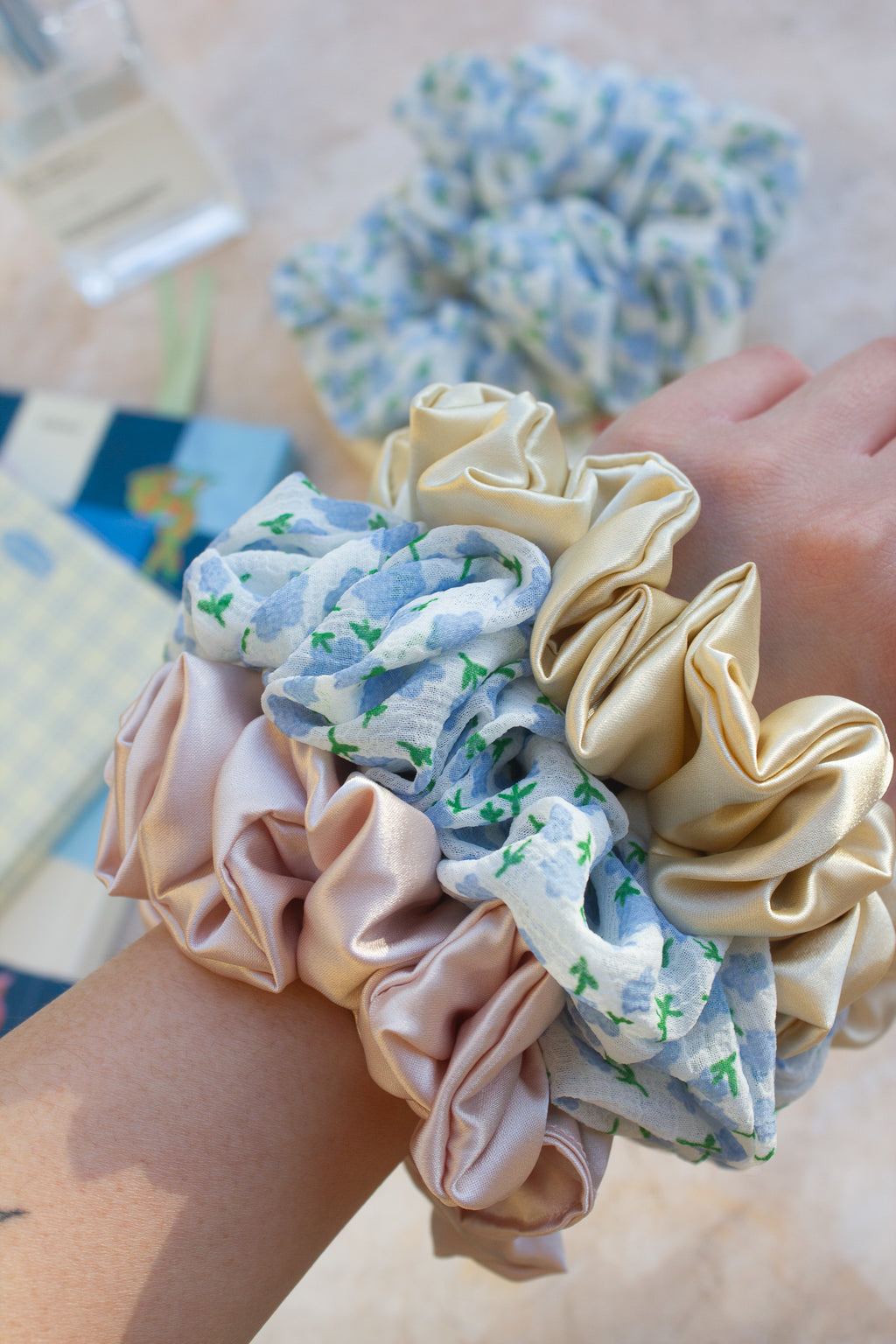 Forget-Me-Not Scrunchie