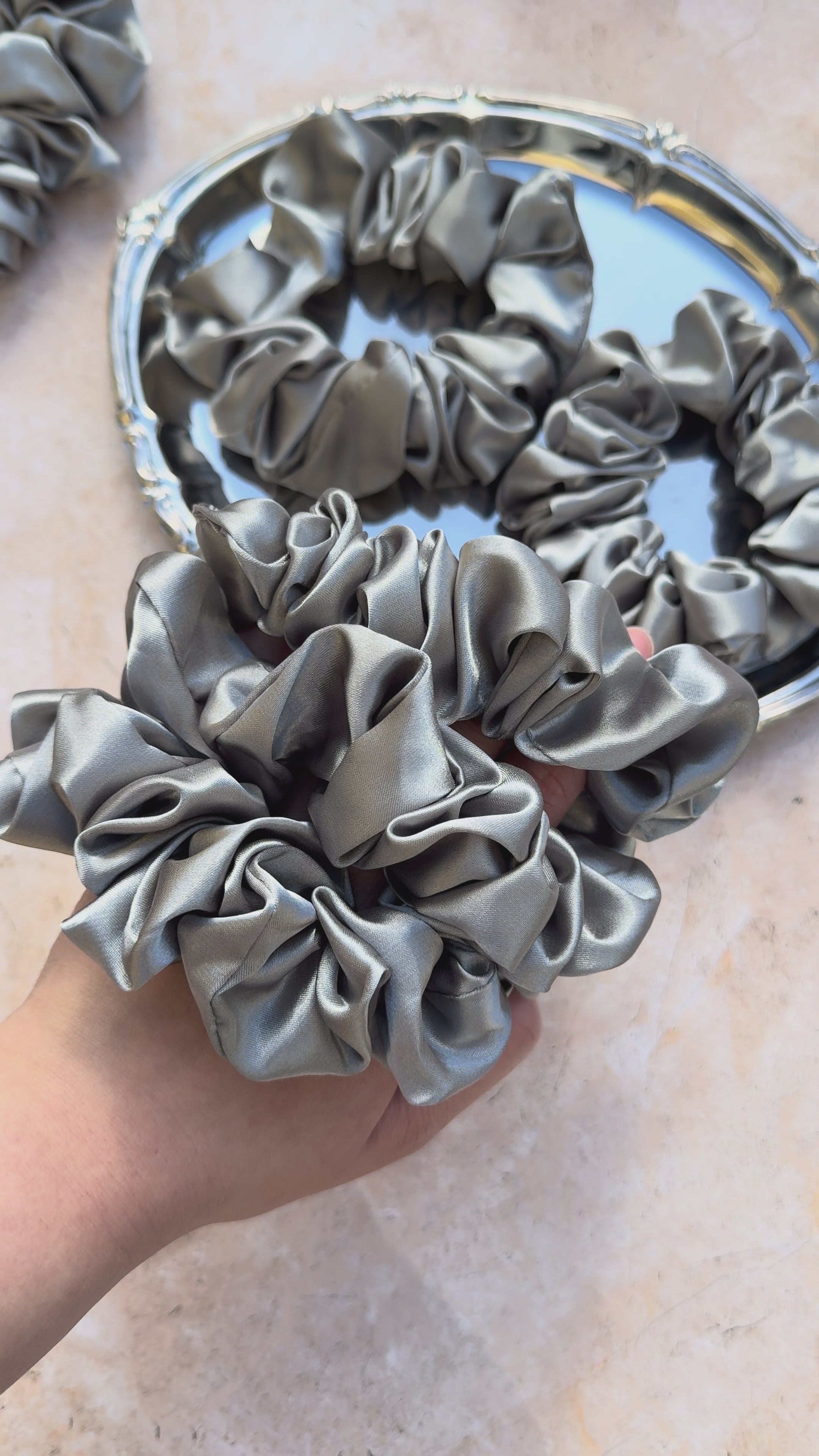 Chrome Scrunchie