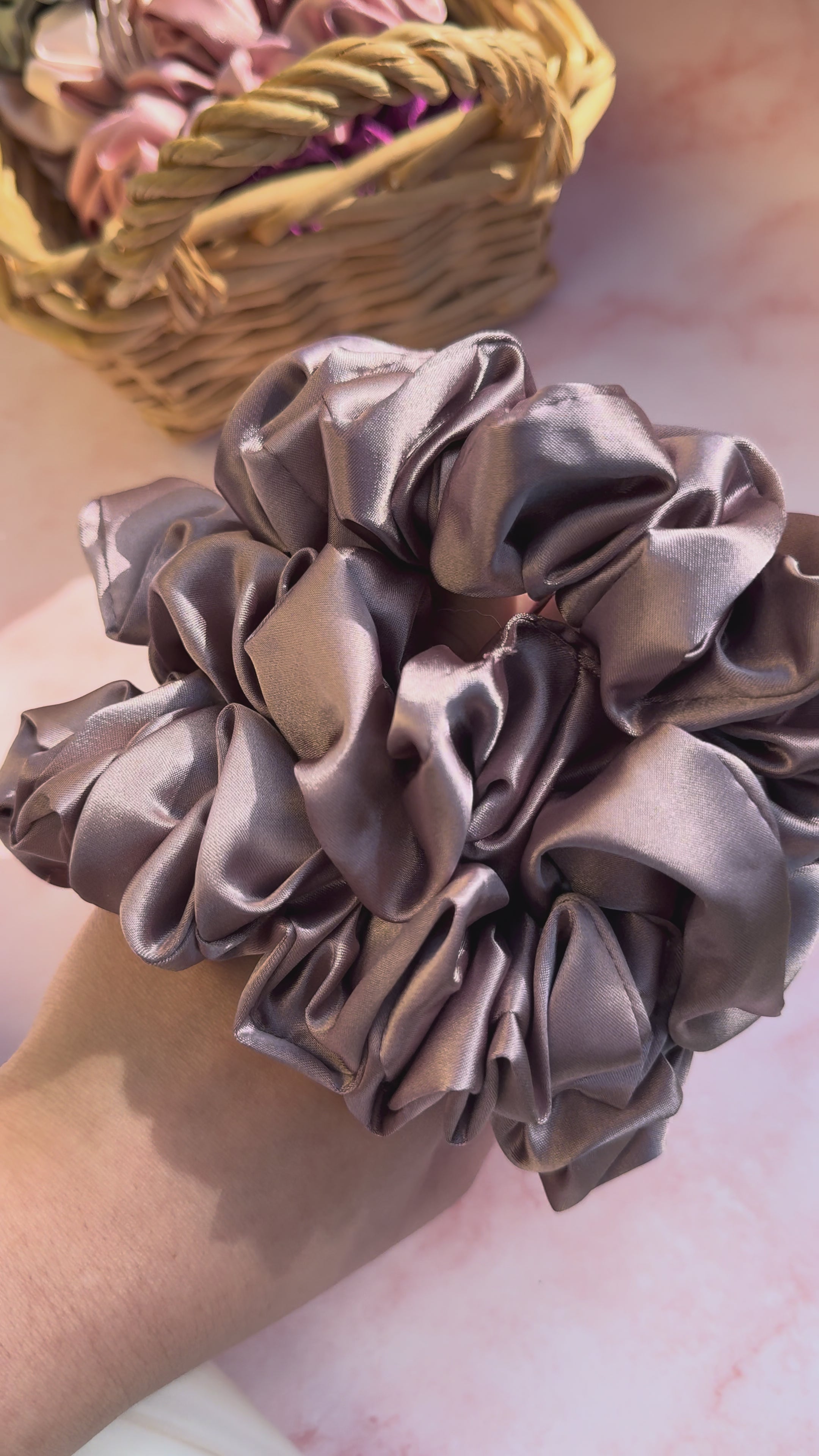 Mauve Scrunchie