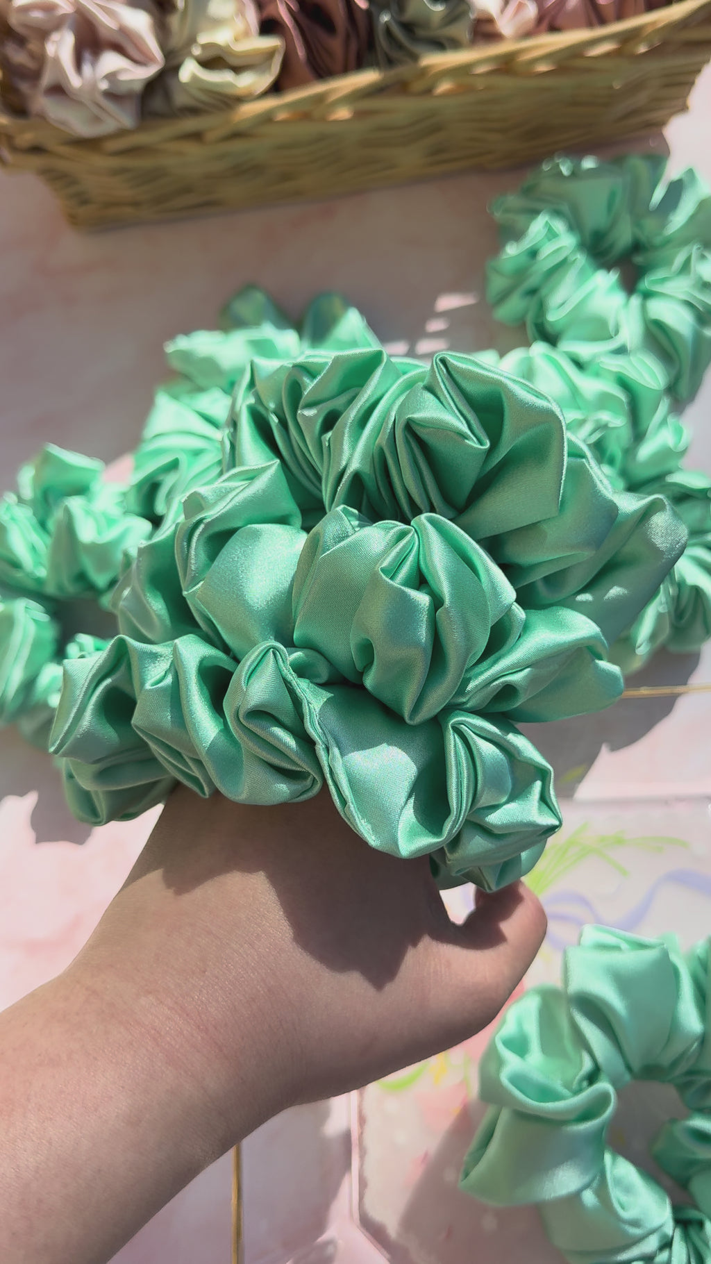 Mint Scrunchie