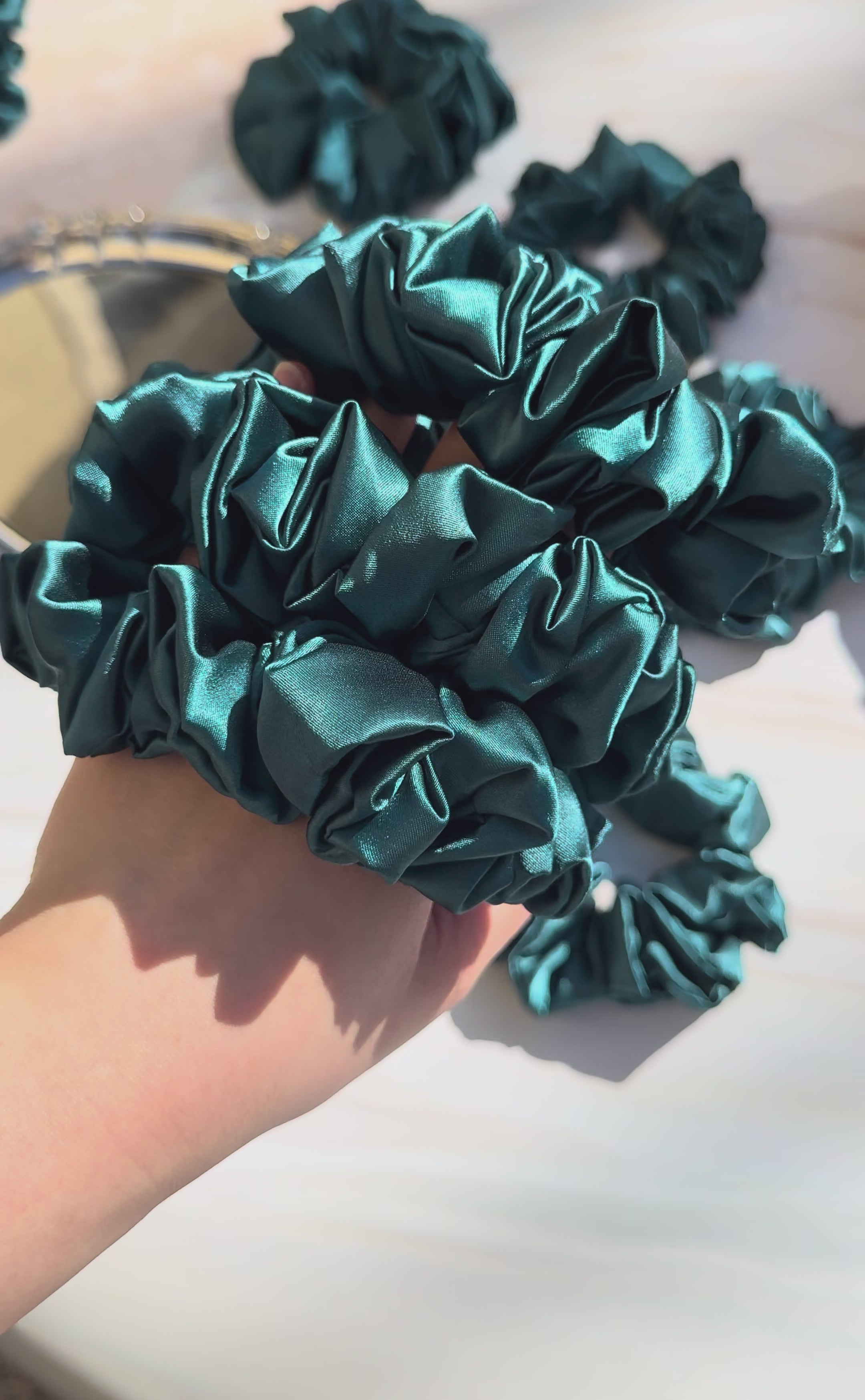 Emerald Scrunchie
