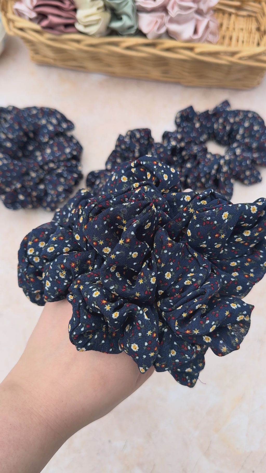 Midnight Garden Scrunchie
