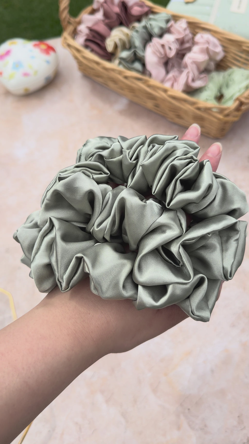 Sage Scrunchie